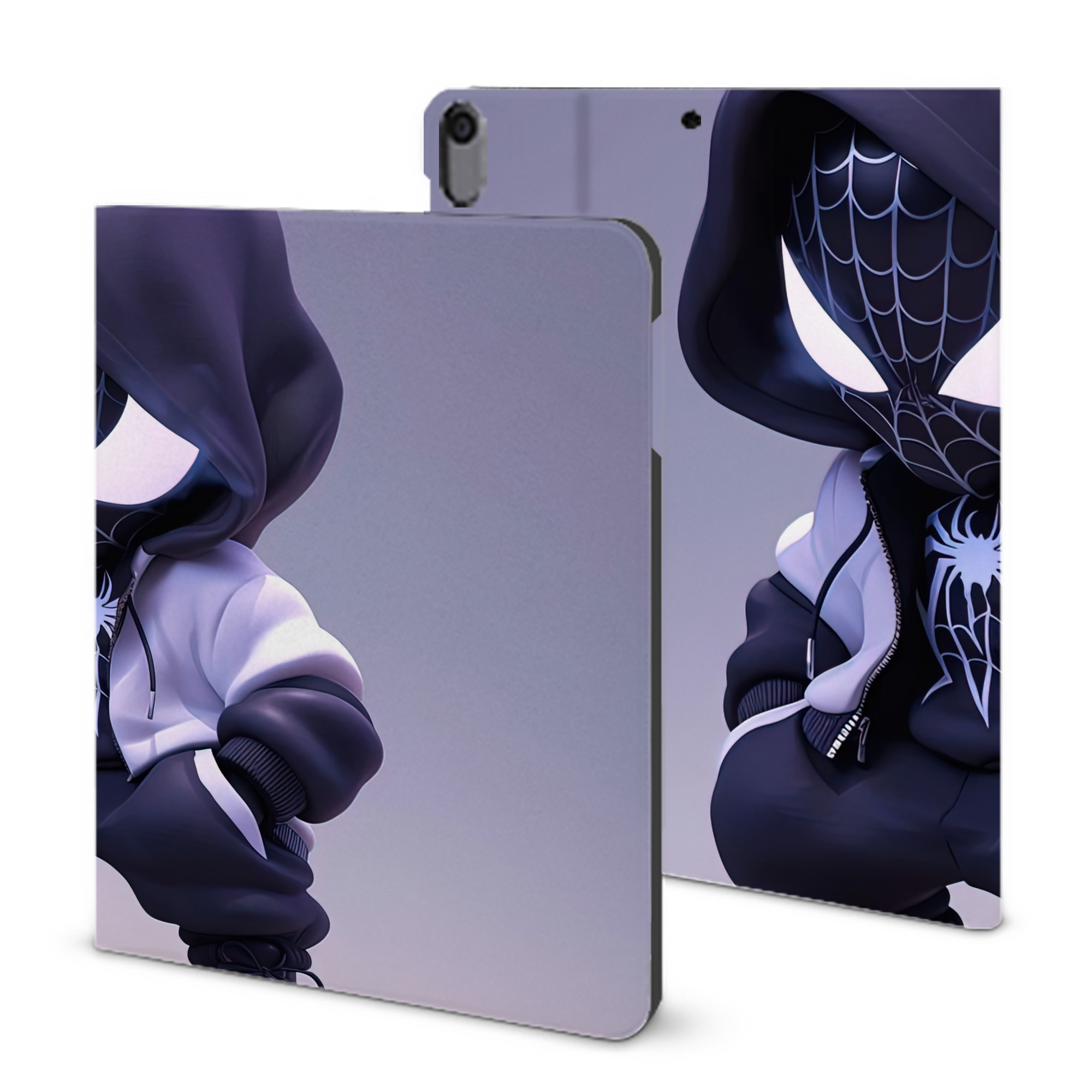 （画像用） Spider Man スパイダーマン IPad ケース ブック型 PUレザー TPU 耐衝撃 軽量 薄型 ペン収納なし 全面保護 IPad 各モデル対応
